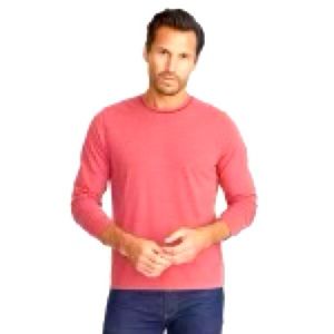 NWT UNTUCKit Deep Red Long-Sleeve Aston Crewneck T-Shirt, XXXL